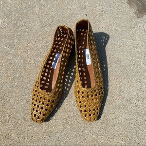 Miista Taissa Seaweed Green Leather Heels Size 41